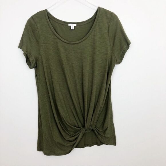 BP By Nordstorm Army Green Basic Tee - Picture 1 of 8